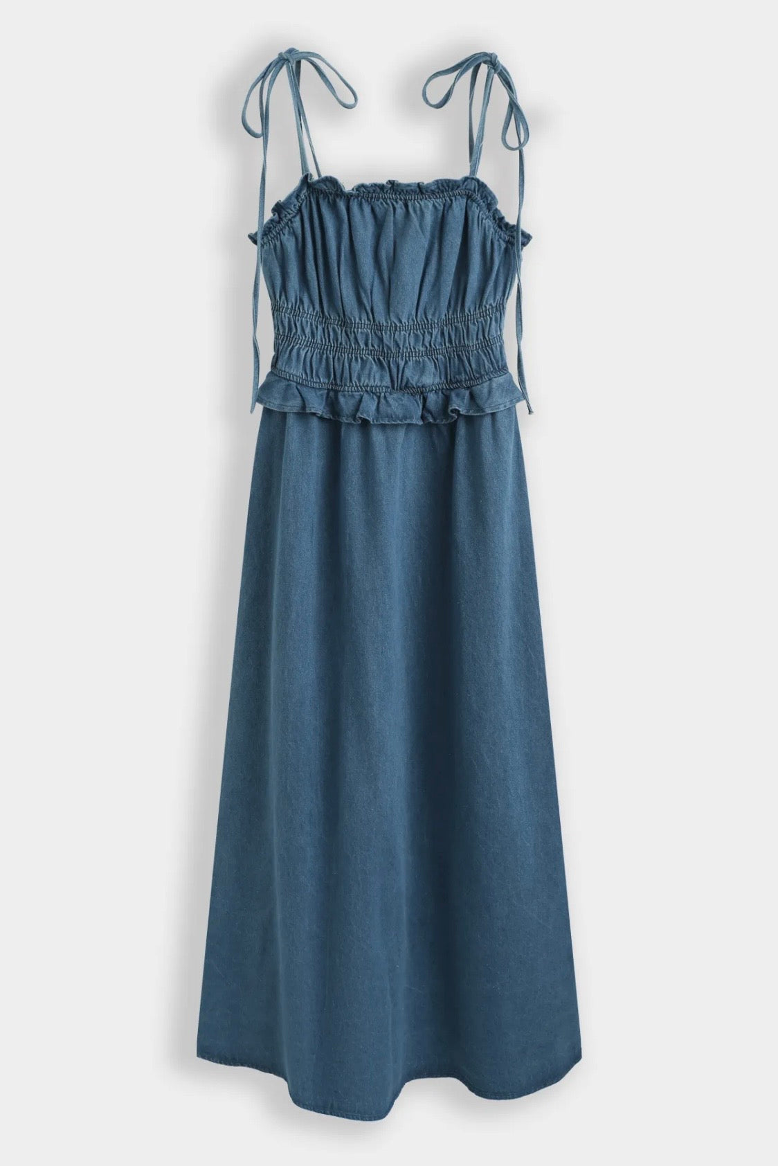 Denim midi jurk - detail 2