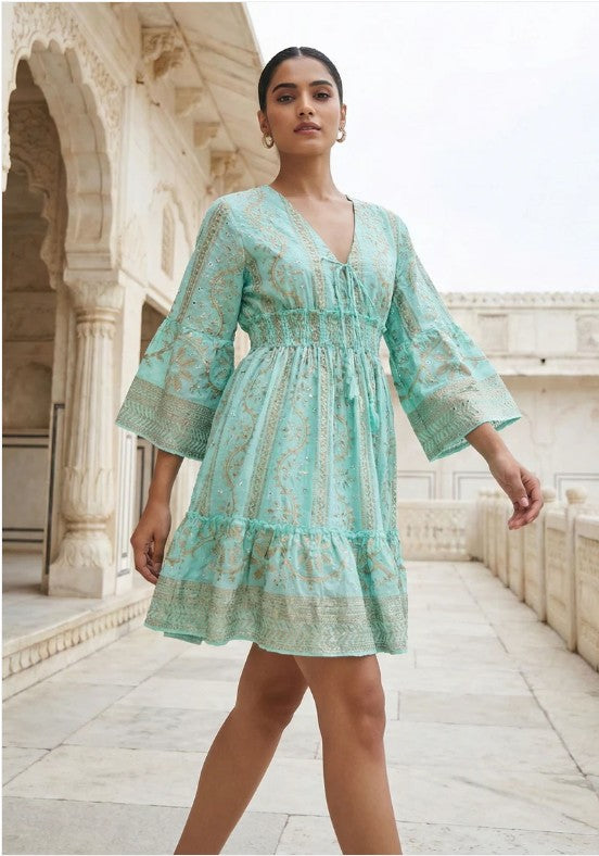 ibBan Women's Short Dress Adiba