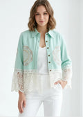 ibBan Artisan Hand Embroidered Canvas Jacket Ishila