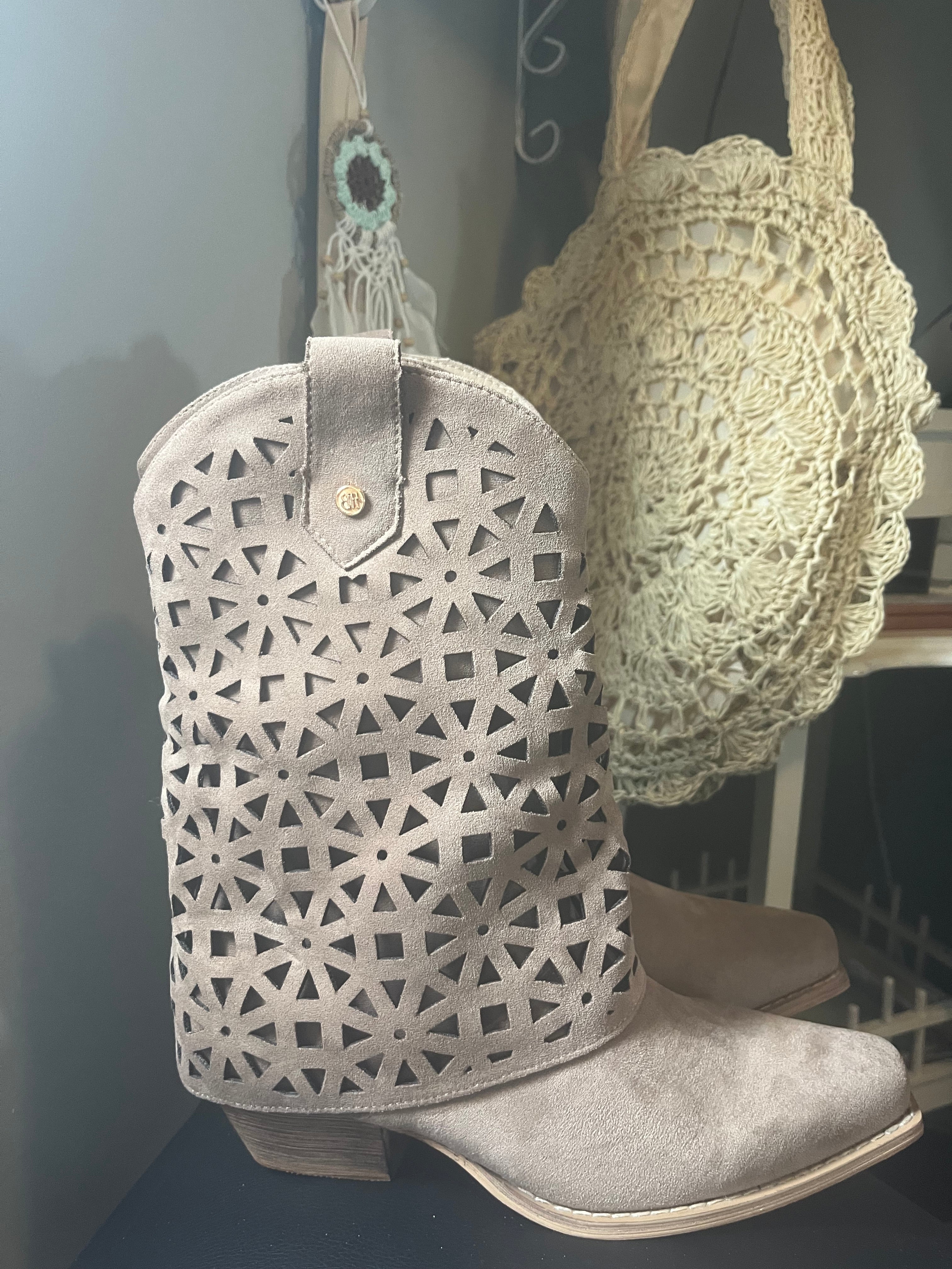 Cowboylaars Dubbele Schacht Khaki