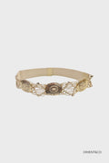 Bohemian medallion tailleriem beige