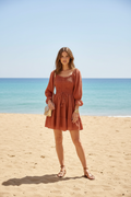 Dress Lola Roestbruin - Strand