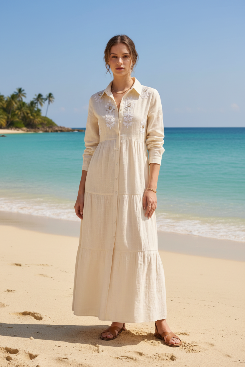 Dress Nana Ecru - Strand